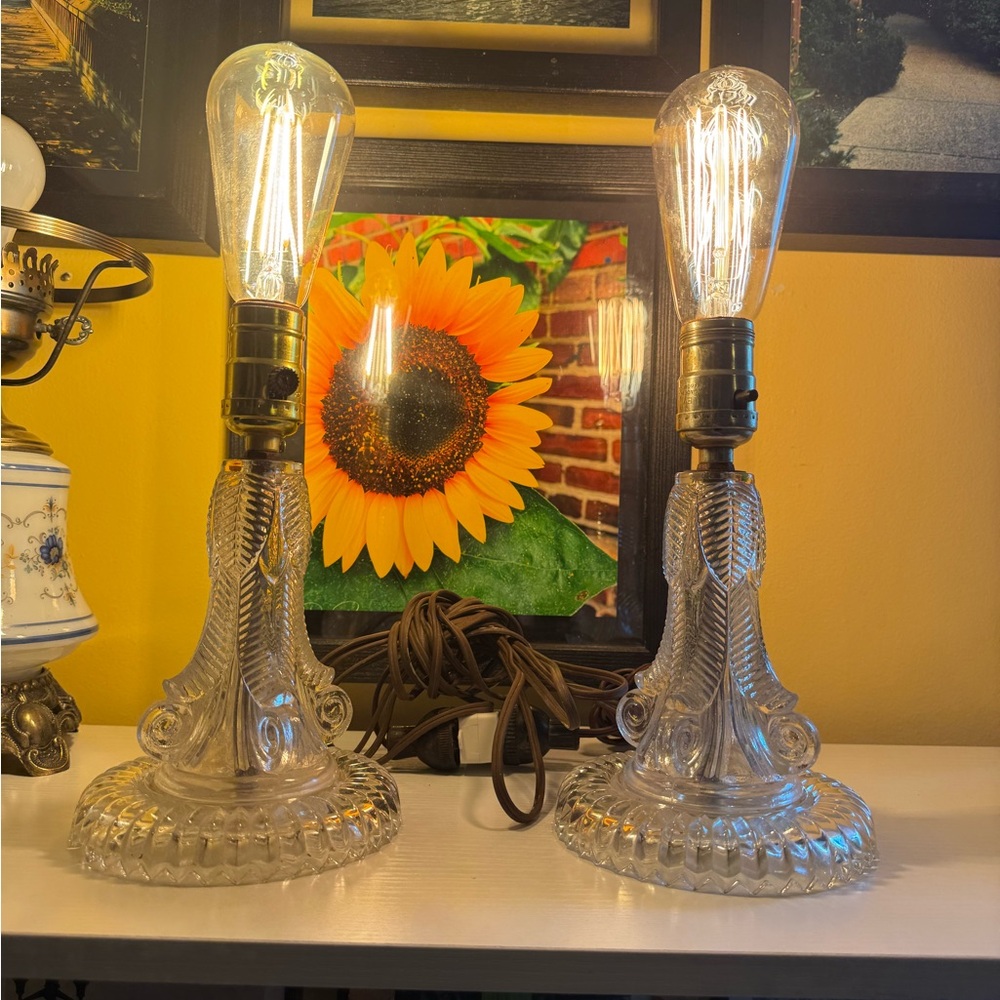 Vintage Art Deco 1930’s Boudoir lamps